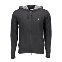 US POLO ASSN Men's Black Cotton Shirt - 2XL