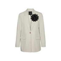 Vero Moda Women's Beige Polyester Suits &amp; Blazer - 36 IT