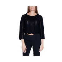 Vero Moda Women's Black Cotton Tops &amp; T-Shirt - 42 IT