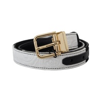 Dolce &amp; Gabbana Women's White Floral Leather Accessory Shoulder Strap - One Size