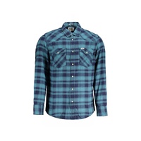 Wrangler Men's Blue Cotton Shirt - M