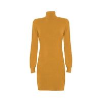 Yes Zee Women's Yellow Viscose Dress - S