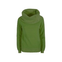 Yes Zee Women's Green Viscose Sweater - XL