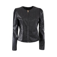 Yes Zee Women's Black Polyethylene Jackets &amp; Coat - L