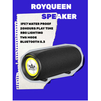 ROYQUEEN Bluetooth Speaker,30W Loud Stereo Sound Portable Speaker, Deep Bass, IP67 Waterproof and Dustproof, Wireless Dual Pairing, Built-in Mic, for 