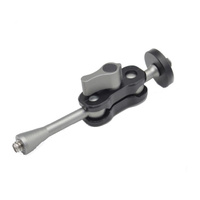 Yj Magic Arm Bracket Mount With 1 / 4 Inch Ball Head - Gun Gray
