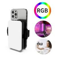 Foldable Rgb Fill Light with Phone Clip &amp; Cold Shoe Interface