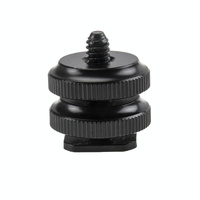 Aluminum Alloy Hot Shoe Adapter For Dslr &amp; Gopro Cameras