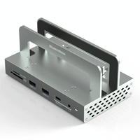 Vertical Laptop Docking Station with 4k / 60hz Type-c Hub - 10-In -1 Without Lan