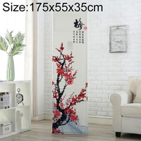 Red Plum All-inclusive Fabric Dust Cover for Vertical Cabinet Ac - 175x55x35cm