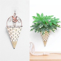 Rustic Hanging Rattan Vase for Farmhouse Decor