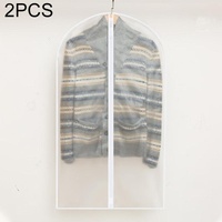2-pack Hanging Garment Storage Bags with Zipper - Clear
