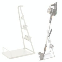 Universal Non-punch Vacuum Cleaner Floor Storage Bracket for Dyson - White