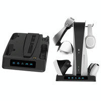 Multi-functional Psvr2 / Ps5 Gamepad Charger with Display Light and Heat Dissipation Base