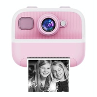 Blue Children'S Thermal Camera With Dual-Camera 1080P Hd 2400W Pixel 2.4-Inch Display - Pink+32Gb