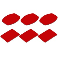 Set of 3 Flat and 3 Curved Adhesive Pads for Gopro Hero12