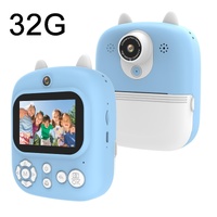 32g Instant Camera with 2.4 Display &amp; Card Reader for Kids - 1200w Blue - 32G + Card Reader Blue