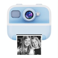 Blue Children&#39;S Thermal Camera With Dual-Camera 1080P Hd 2400W Pixel 2.4-Inch Display - Blue+32Gb