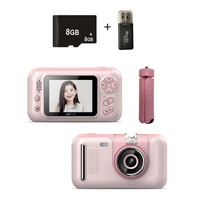 Kids' 2.4 Hd Reversible Camera with 8gb Memory Card &amp; Reader - Pink
