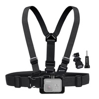 Universal Body Mount Belt for Action Cameras with j Hook and Long Screw