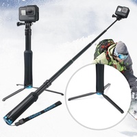 Foldable Tripod Selfie Stick for Action Cameras - 23.5-81cm Length