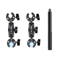 Selfie Stick with Handlebar Mount and Fixed Clamps
