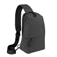 Adjustable Sports Chest Bag Lightweight &amp; Versatile - Deep Grey