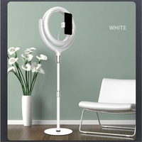 12 Inch Desktop Fill Light Beauty Bracket for Landing Headlights - White