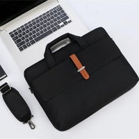 13-13.3 Inch Multifunctional Laptop Bag - Durable Shoulder &amp; Handheld Design - Black