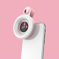 Selfie Light Macro Lens for Mobile Beauty Makeup - Pink
