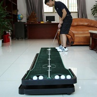 Tl010 Indoor Golf Adjustable Slope Push Rod Practice Home Velvet Practice Blanket Single Exercise Device English Packaging