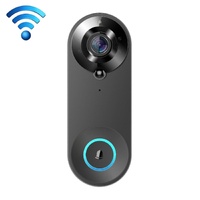 1080P Smart Doorbell With 150 Degree Wide Angle - Black