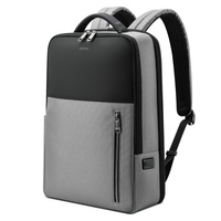 Silver Gray Multifunctional Anti-theft Laptop Backpack with Usb Charging Hole