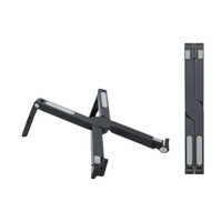 Foldable Non-slip Laptop Stand - Plastic Silicone - Black