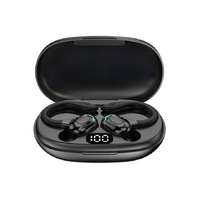 Wireless Bluetooth Earphones with Charging Case - F8 - Black Double Ear