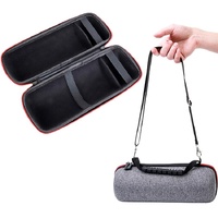 Jbl Pulse4 Portable Storage Bag with Velvet Lining and Protective Cover - Silver Gray + Black