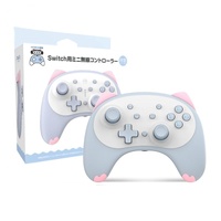 Cat Shaped Wireless Tooth Handle for Nintendo Switch - Blue