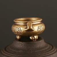 Vintage Brass Tripod Censer for Home Decor