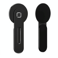 Aluminum Magnetic Phone Stand for Laptop Expansion - Black