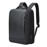 Large Capacity Cowhide Laptop Backpack with Usb &amp; Type-c Port
