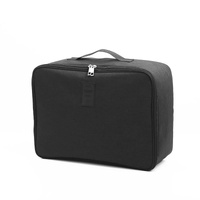 Large Capacity Cationic Trolley Suitcase for Trip Storage - Black