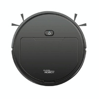 3-in-1 Smart Vacuum Cleaner Robot - Rechargeable Multifunctional Dry / Wet - Black