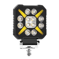 4 Inch Square Mixed Luminous X - Shaped Angel Eye Car Work Light