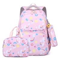 Kids Backpack Set with Lunch Bag &amp; Pencil Case - 3 in 1 - Pink