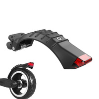Carbon Fiber Rear Fender with Led Tail Light for Electric Scooters - 5 / 5.5 / 6.5 Inch