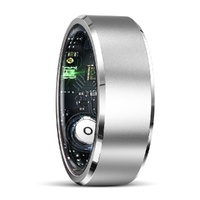 Smart Ring For Health Monitoring &amp; Multiple Sports Modes - Size 11 - Silver