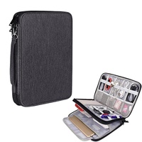 Waterproof Multi-function Storage Bag for Digital Accessories Earphones and Data Cables - Black