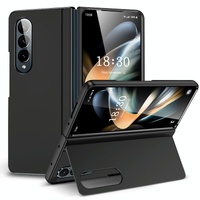 Foldable Phone Case with Holder for Samsung Galaxy z Fold 4 - Full Coverage - Black