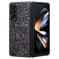 Foldable Diamond Case for Samsung Galaxy z Fold 4 - Compact and Stylish - Flash Black