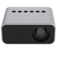 Portable Mini Home Theater Projector - 80 Lumens 1920X1080P Remote Control &amp; Adaptor - White